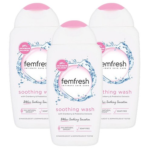 펨프레쉬 수딩워시 데일리 여성청결제, 250ml, 3개
