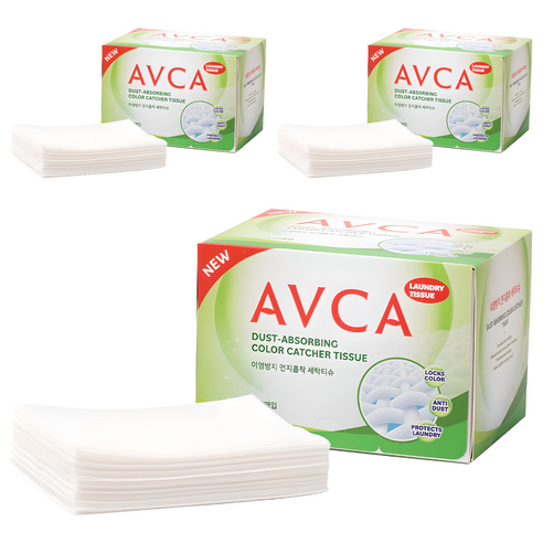 아브카 이염방지 먼지흡착 세탁티슈, 100개입, 3개