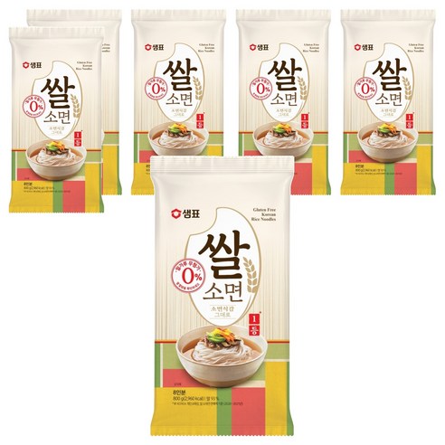 샘표 쌀 소면, 800g, 6개