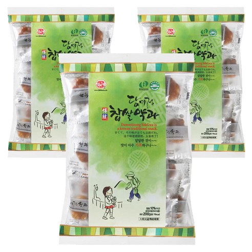 담미정 미니찹쌀약과, 200g, 3개