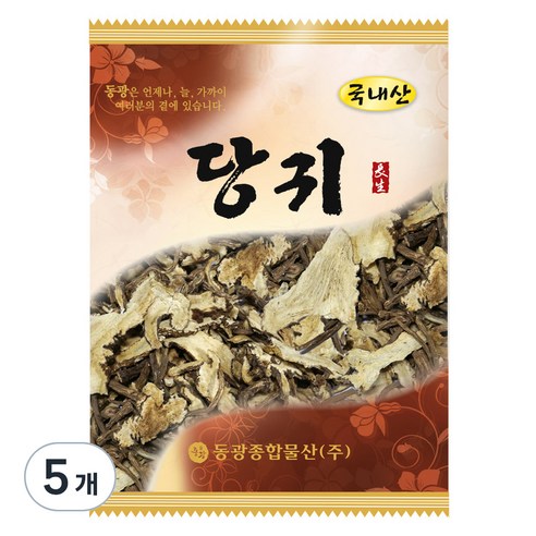 동광종합물산 당귀 국내산, 100g, 5개
