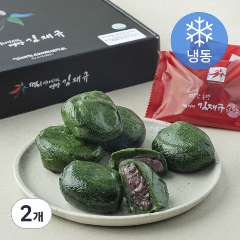 김재규우리떡연구소 제주해풍 쑥떡 (냉동), 80g, 12개입, 2개