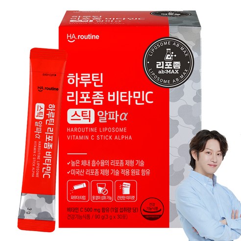 하루틴 리포좀 비타민C 스틱 알파 30p, 90g, 3개