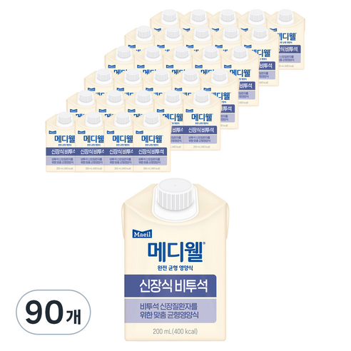 메디웰 신장식 비투석, 200ml, 90개