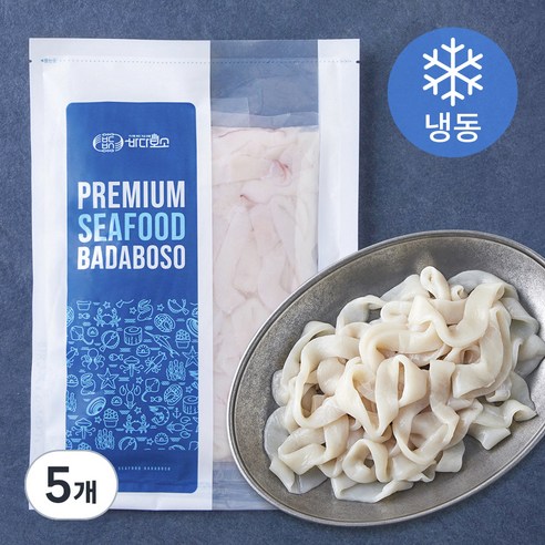 바다보소 손질 오징어링 (냉동), 600g, 5개
