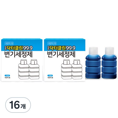 디앤디 닥터클린 99.9 리필용 변기세정액, 100ml, 16개