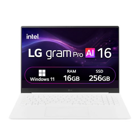 LG전자 2025 그램 Pro AI 16 WQXGA 코어Ultra5 애로우레이크, 에센스화이트, 256GB, 16GB, WIN11 Home, 16Z90TP-GA5CK