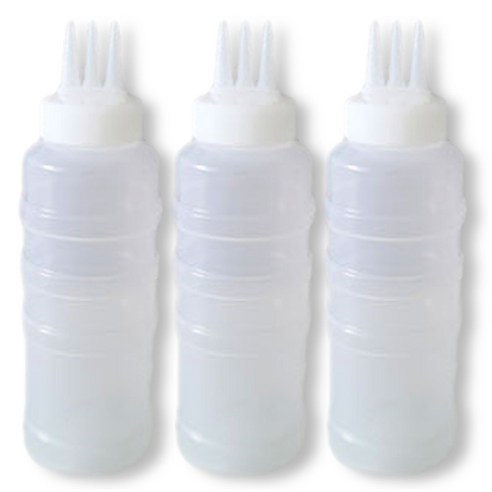 리빙패밀리 잘라쓰는 3구 소스병, 700ml, 3개