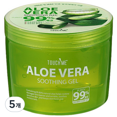 터치미 퓨리티 알로에베라 수딩 젤, 550ml, 5개