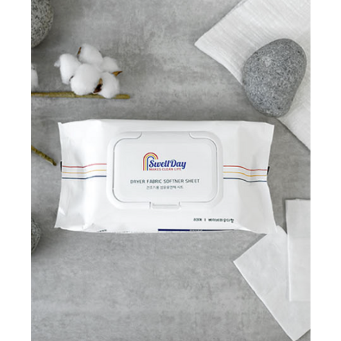 스웰데이 섬유유연제 시트: 꿉꿉한 냄새 없이 뽀송하고 향긋하게!