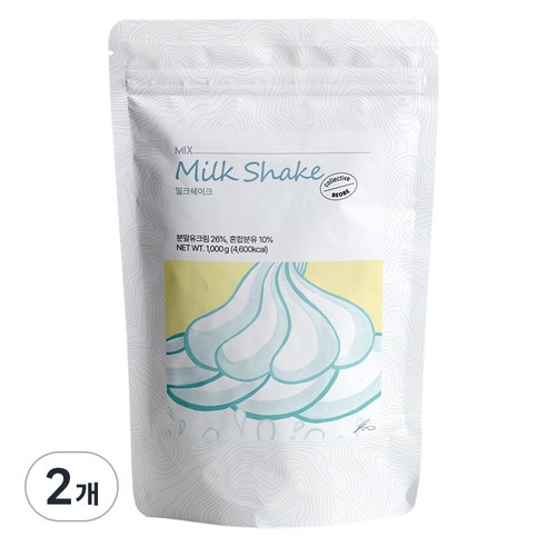 베오베 밀크쉐이크 파우더, 1kg, 2개