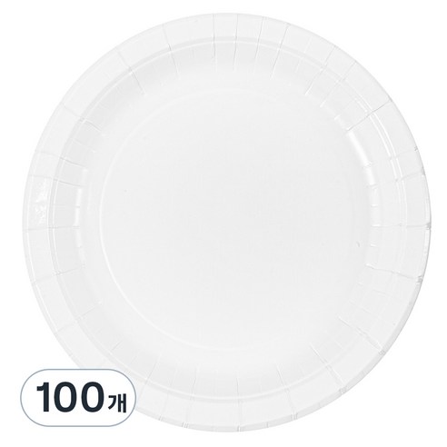 탐사 종이접시 18cm, 100개입, 1개