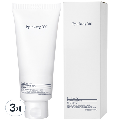 편강율 저자극 각질 케어 필링젤, 100ml, 3개