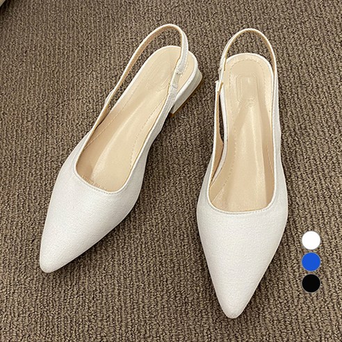 핑크썸 힐레 뽀족코 슬링백 힐 2.5cm ZWJS2564