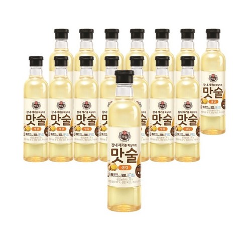 CJ제일제당 백설 생강 맛술, 800ml, 15개