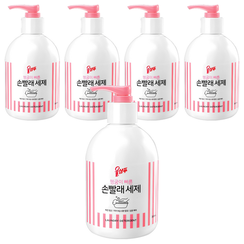 울샴푸 손빨래 세제 본품, 380ml, 5개