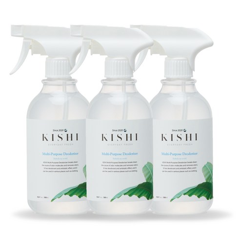 키쉬 프리미엄 다목적 살균탈취제 본품, 500ml, 3개