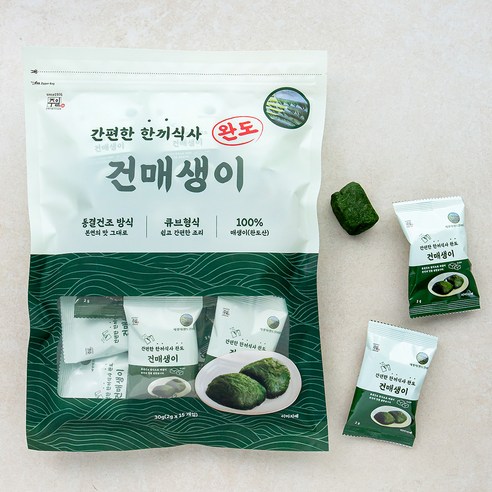 주일 간편한 한끼식사 완도 건매생이