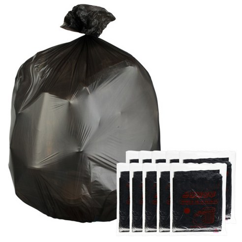 애니돌 배접 분리수거 쓰레기 비닐봉투 검정, 60L, 200매