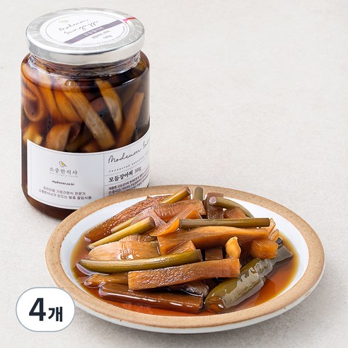 소중한식사 모듬 장아찌, 500g, 4개