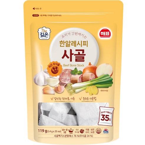 해표 한알레시피 사골, 119g, 1개