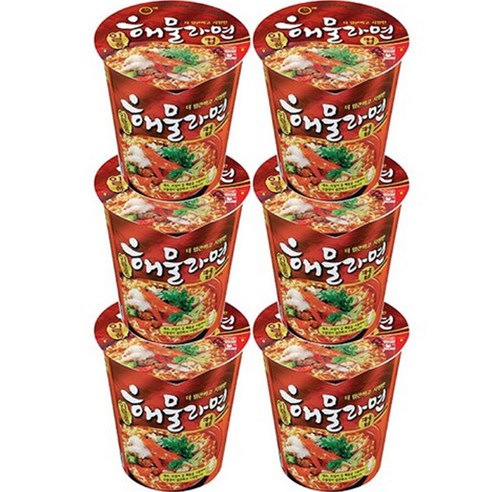 팔도 일품해물라면 소컵 65 g, 18개