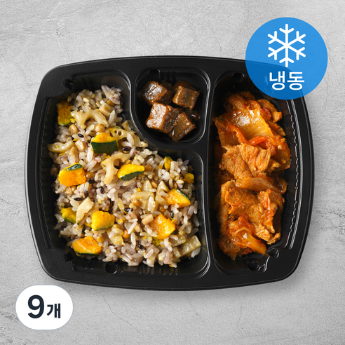 도시락연구소 단호박볶음밥 & 돼지고기김치찜 (냉동), 224g, 9개