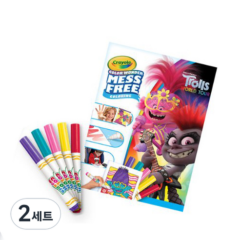 크레욜라 메스프리 트롤 컬러마카세트, 5색, 2세트