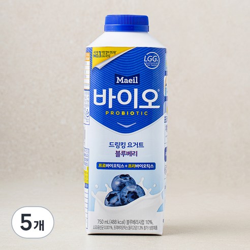 매일바이오 드링킹 블루베리, 750ml, 5개