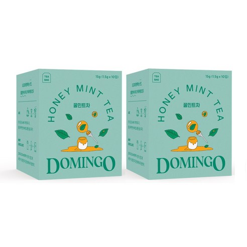 도밍고 꿀 민트차, 1.5g, 10개입, 2개