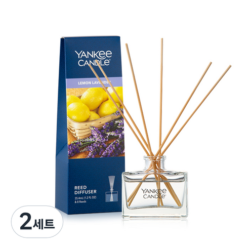 양키캔들 미니 리드 디퓨저 35.4ml, 레몬라벤더, 2세트