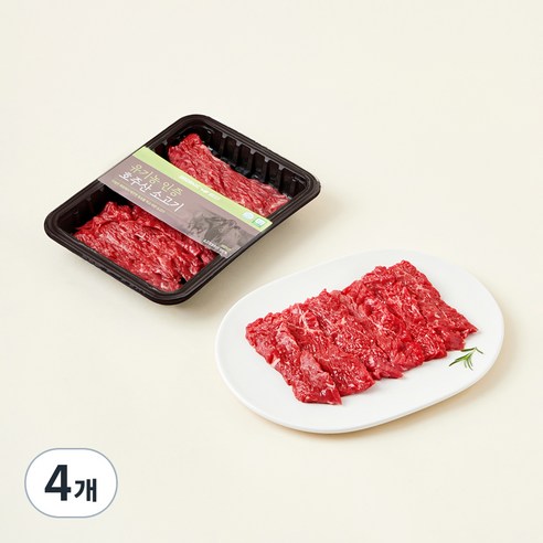 동원홈푸드 유기농 인증 치마살 구이용 (냉장), 200g, 4개