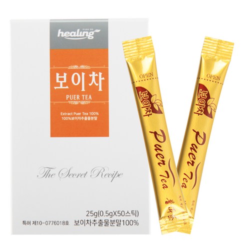 인차 보이차추출물분말 스틱형 50포, 25g, 50개입, 1개