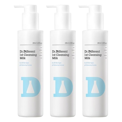 닥터디퍼런트 퍼스트 클렌징 밀크, 3개, 200ml