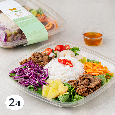 쉐푸드 불고기 분짜, 2개, 586g