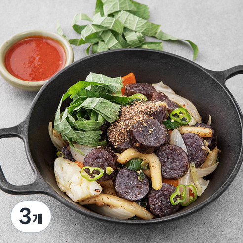 바른식 들깨듬뿍 순대볶음, 820g, 3개