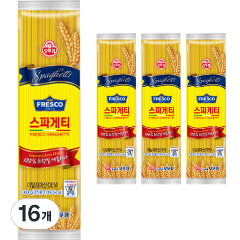 오뚜기 프레스코 스파게티, 300g, 16개