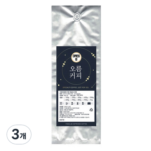 오름커피 EXPRESS 60 분쇄 커피, 에스프레소, 500g, 3개