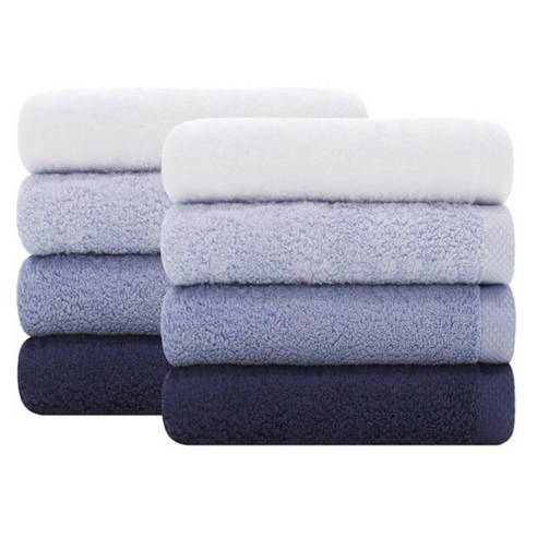 송월타월 블랙라벨 수건 180g 40수 코마사, 랜덤 발송(블루라인), 8개입