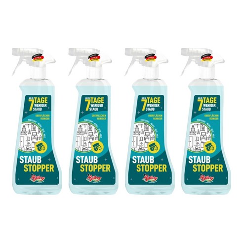 폴리보이 더스트 스탑 먼지 방지 클리너 스프레이, 500ml, 4개