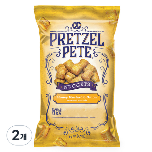 프레첼피트 허니 머스타드 어니언, 270g, 2개