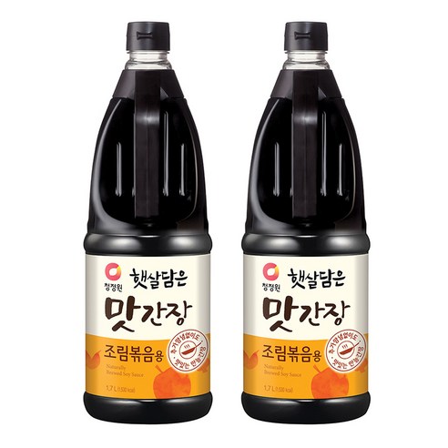 청정원 햇살담은 맛간장 조림볶음용, 1.7L, 2개