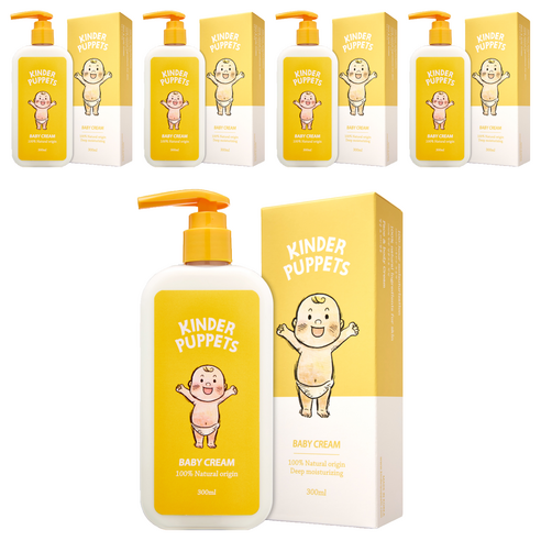 킨더퍼페츠 유아용 크림, 5개, 300ml