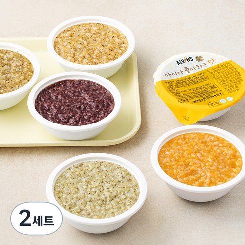 엘빈즈 클래식 냉장 이유식 중기2(만 7~10개월) A세트, 1.08kg, 2세트