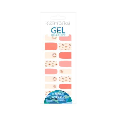 글로시블라썸 젤네일 스티커, 플로랄블러셔, 1세트