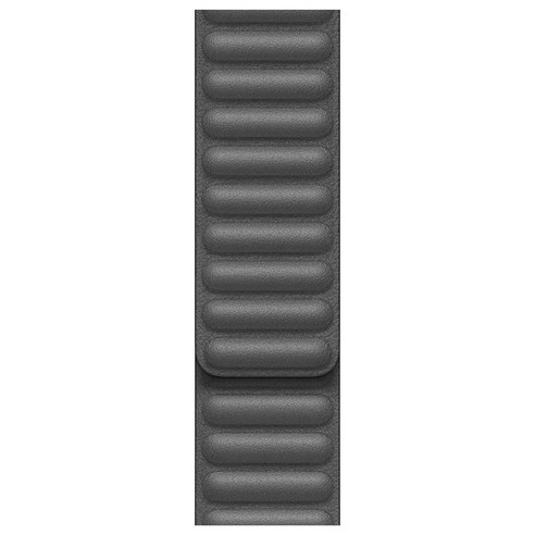 Apple 정품 애플워치 3/6/SE Leather Link 밴드 Small (38/40mm 호환 가능), 블랙, 1개