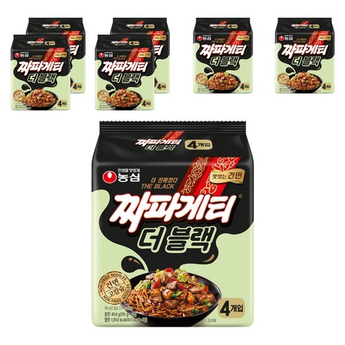 짜파게티 더 블랙 116g, 28개