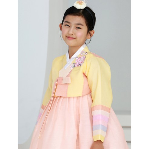 嬰兒 雜貨 女孩 服裝 韓服 套裝 女孩 女孩 嬰兒 嬰兒