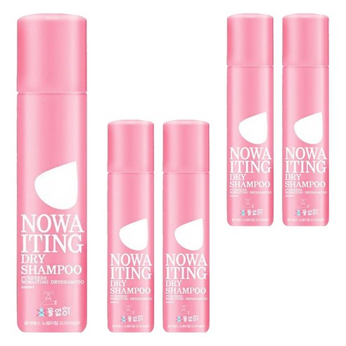 퓨어베스 노웨이팅 드라이 샴푸 스위트 200ml, 5개