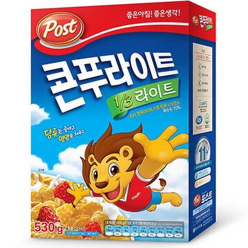 동서 포스트 콘푸라이트1/3슈거라이트 시리얼, 530g, 1개